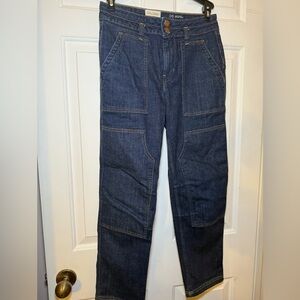 Pilcro Anthropologie The Wanderer Mid Rise Relaxed Jeans Dark Wash 26 Waist 30